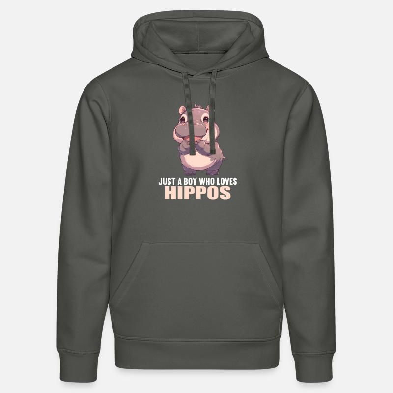 Hippopotame Hippopotame - Sweat à capuche bio DRUMMER Stanley/Stella Unisexe - charbon