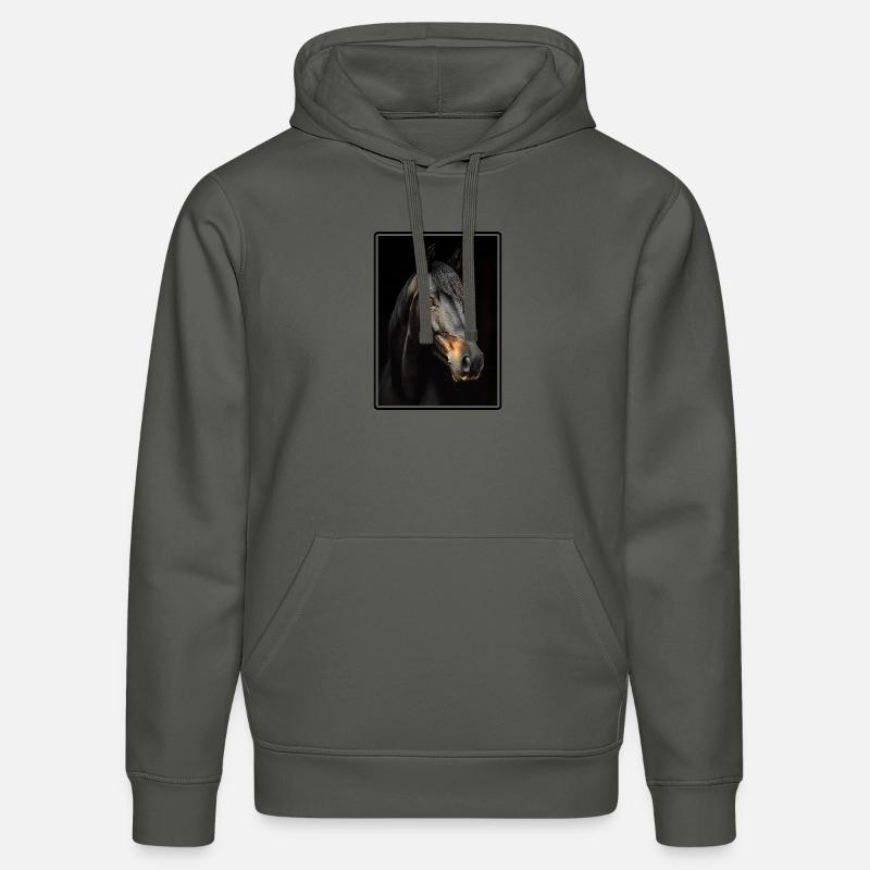 Pferde Pferd - Stanley/Stella Unisex Bio-Hoodie DRUMMER  - Anthrazit