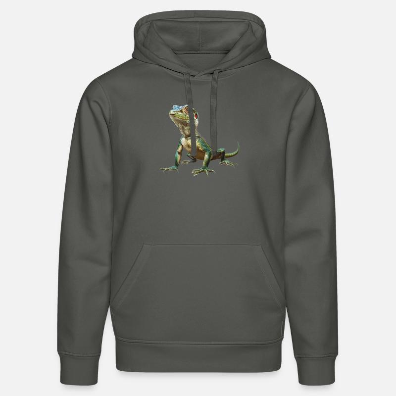 Eidechsen Eidechse - Stanley/Stella Unisex Bio-Hoodie DRUMMER  - Anthrazit
