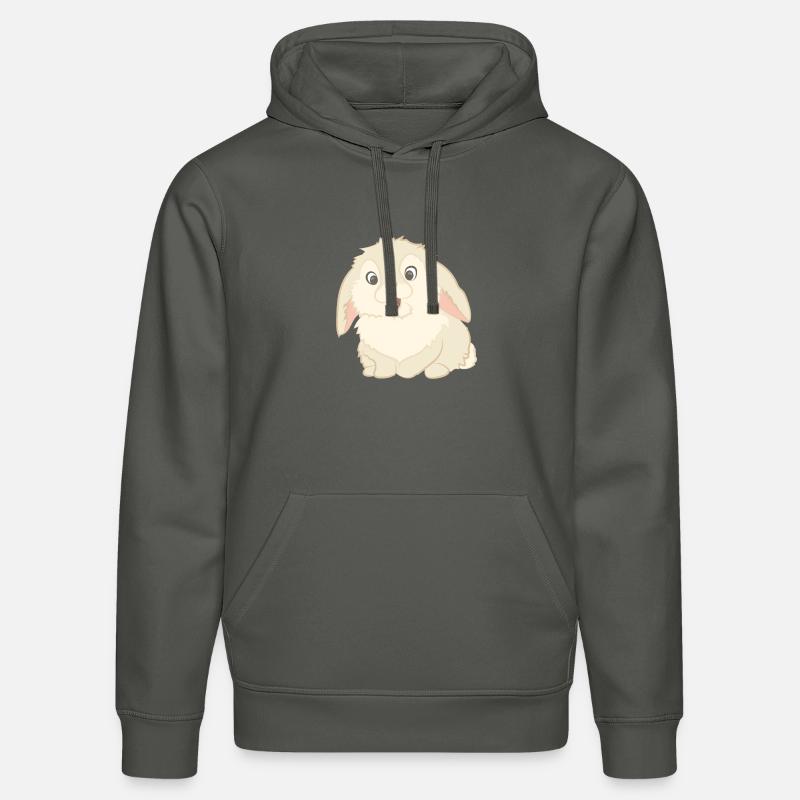 Lapin mignon comme illustration - Sweat à capuche bio DRUMMER Stanley/Stella Unisexe - charbon