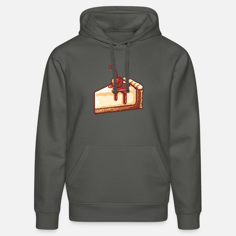 Cheesecake Pixel Icon Cake - Sweat à capuche bio DRUMMER Stanley/Stella Unisexe - charbon