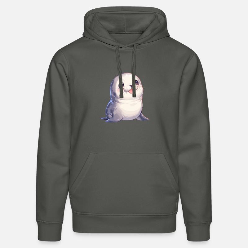 Joints, Phoque - Sweat à capuche bio DRUMMER Stanley/Stella Unisexe - charbon