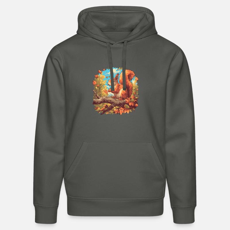 Eichhörnchen - Stanley/Stella Unisex Bio-Hoodie DRUMMER  - Anthrazit