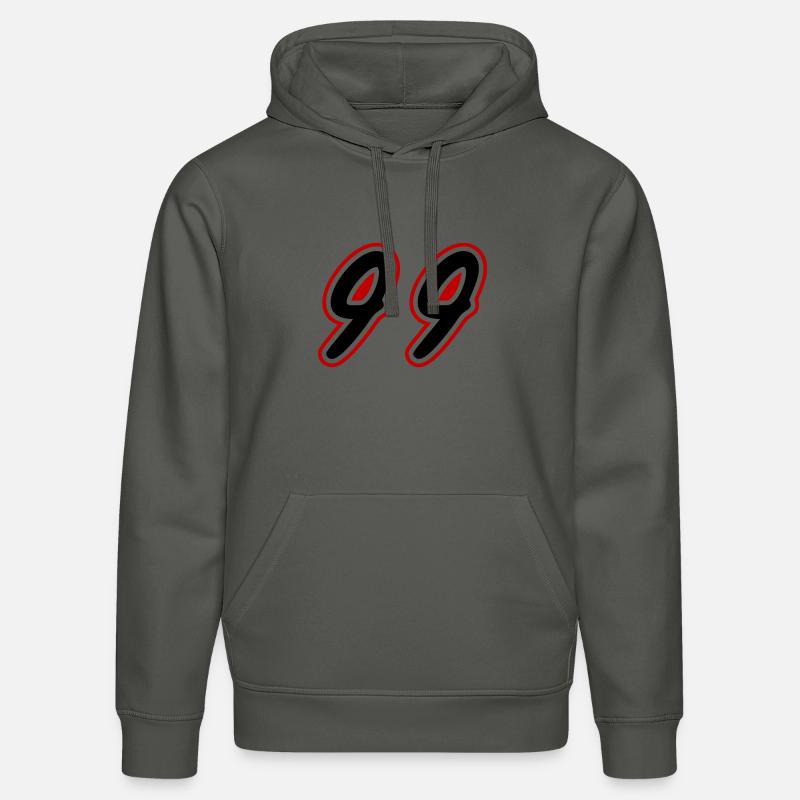 99 Symbole numérique - Sweat à capuche bio DRUMMER Stanley/Stella Unisexe - charbon