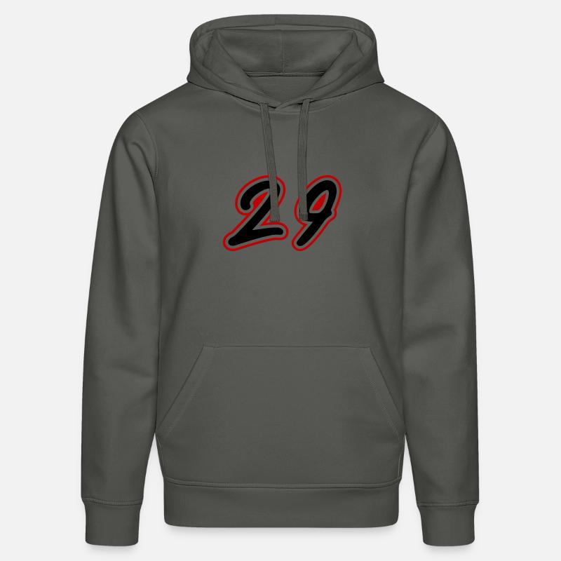 29 Symbole numérique - Sweat à capuche bio DRUMMER Stanley/Stella Unisexe - charbon