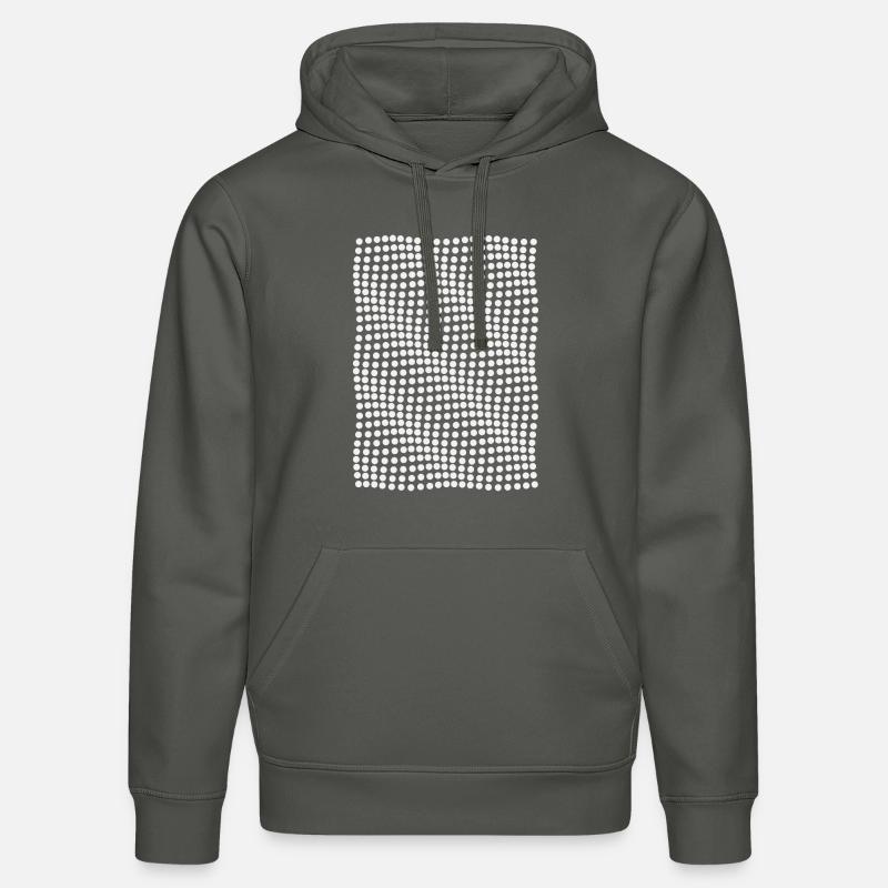 Optical illusion waves effect - Stanley/Stella DRUMMER Unisex Organic Hoodie - anthracite