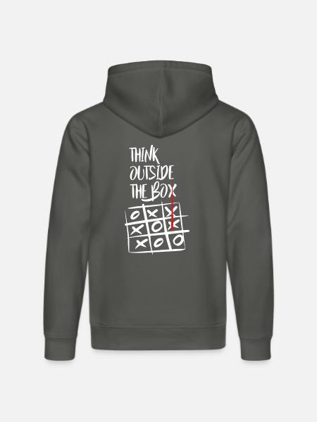 think outside the box - Stanley/Stella DRUMMER Unisex Organic Hoodie - anthracite