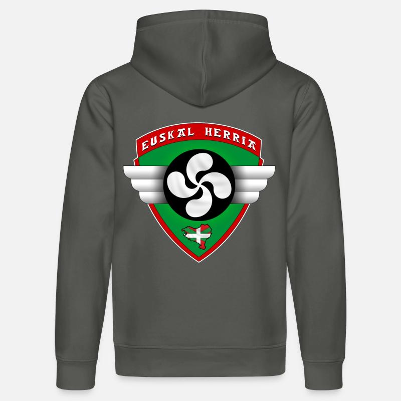 pays basque - Sweat à capuche bio DRUMMER Stanley/Stella Unisexe - charbon