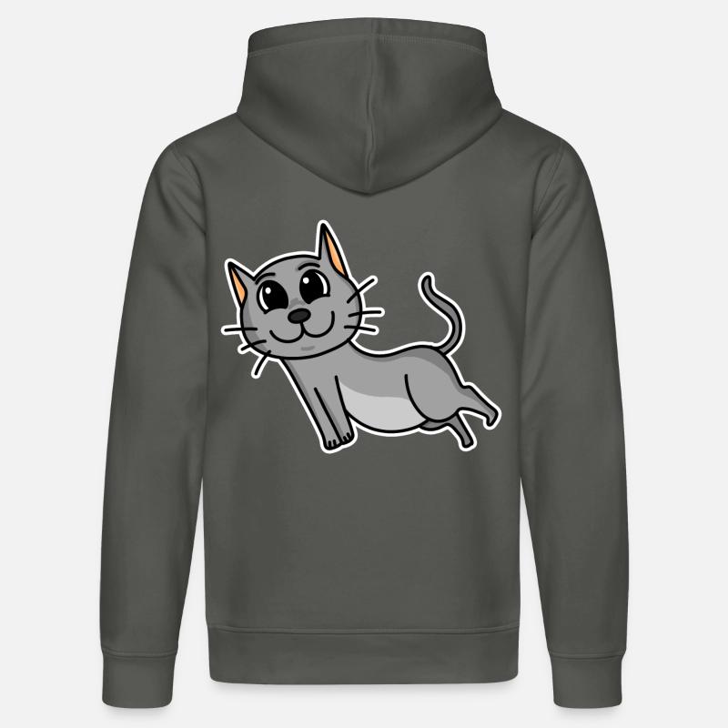 Chat - Sweat à capuche bio DRUMMER Stanley/Stella Unisexe - charbon