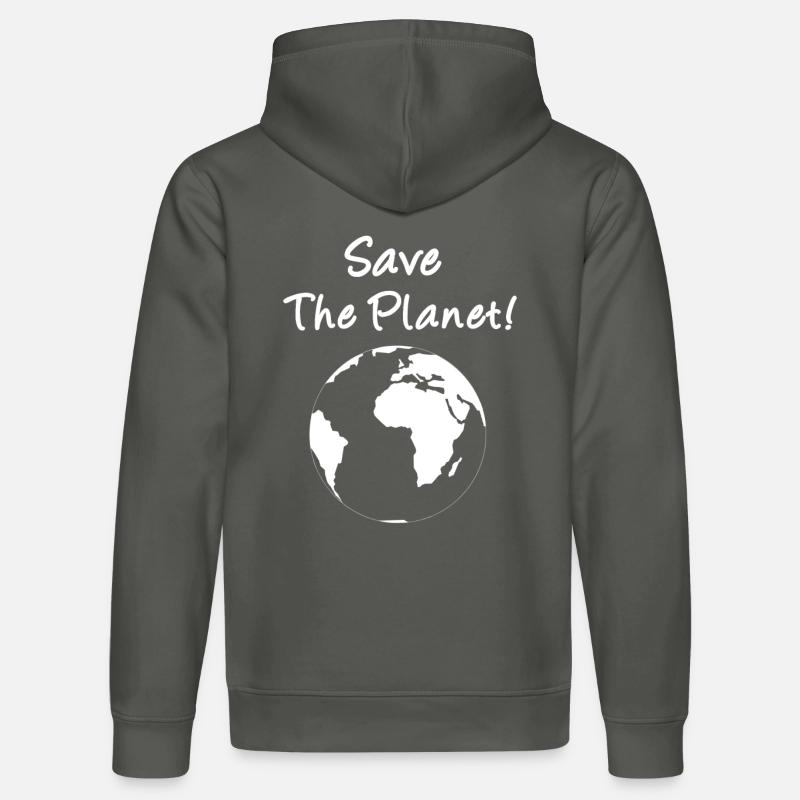 Save The Planet! - Stanley/Stella Unisex Bio-Hoodie DRUMMER  - Anthrazit