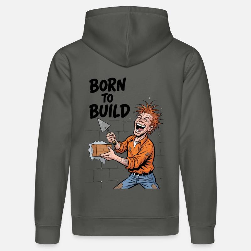 Construire est une passion : Born To Build - Sweat à capuche bio DRUMMER Stanley/Stella Unisexe - charbon