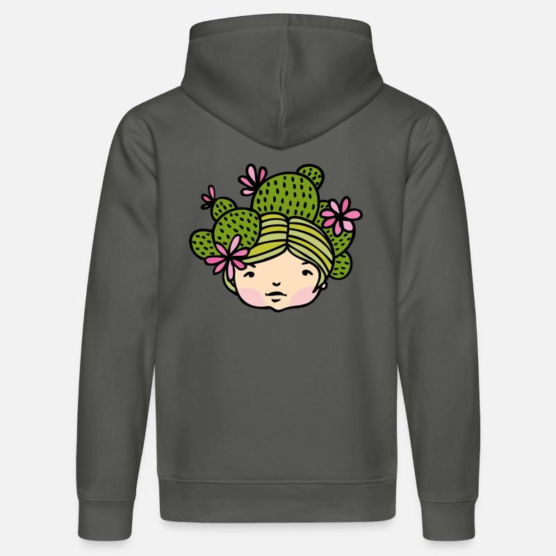 cactées - Sweat à capuche bio DRUMMER Stanley/Stella Unisexe - charbon