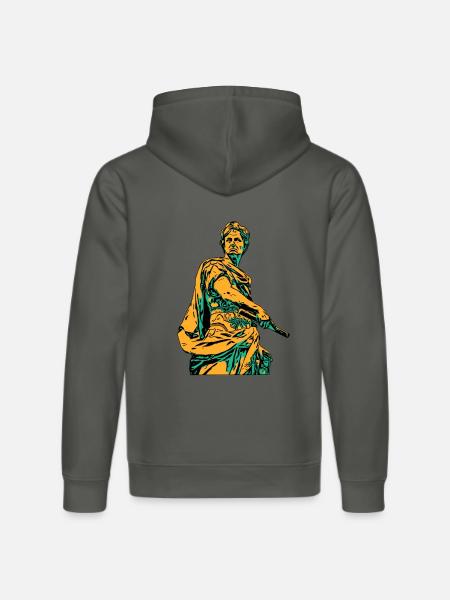 Julius Cäsar - Stanley/Stella Unisex Bio-Hoodie DRUMMER - Anthrazit