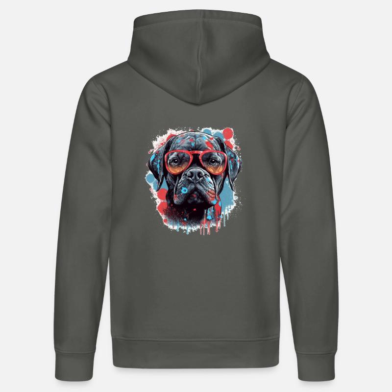 Chien - Sweat à capuche bio DRUMMER Stanley/Stella Unisexe - charbon