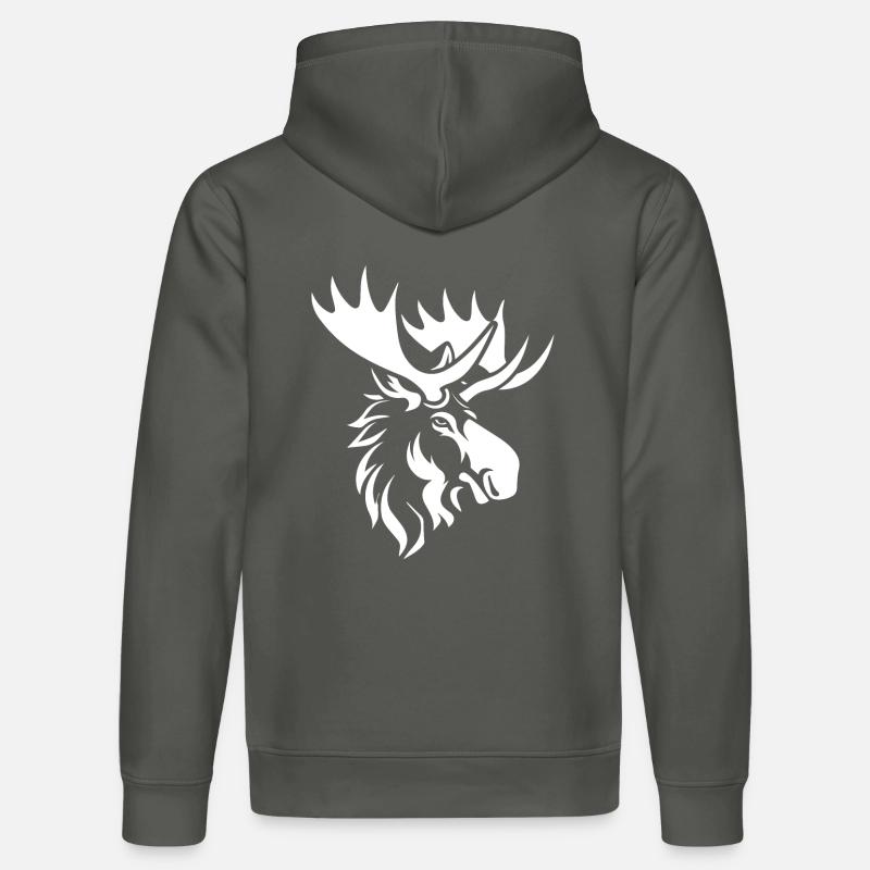 Elch - Stanley/Stella Unisex Bio-Hoodie DRUMMER - Anthrazit