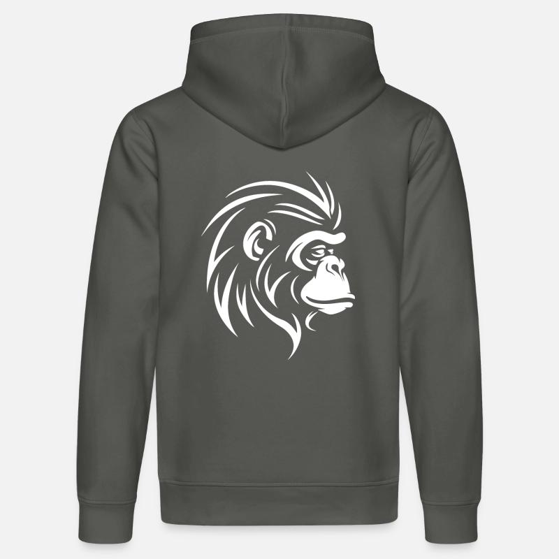 Affe - Stanley/Stella Unisex Bio-Hoodie DRUMMER  - Anthrazit