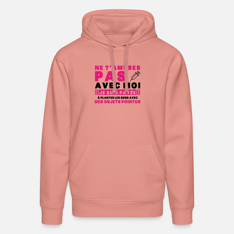 Krankenschwester Humor Geschenkidee Bluttest - Stanley/Stella Unisex Bio-Hoodie DRUMMER  - Altrosa