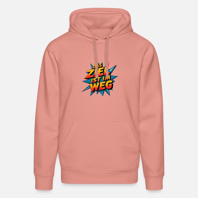 L’objectif est dans le chemin - Sweat à capuche bio DRUMMER Stanley/Stella Unisexe - rose poudré