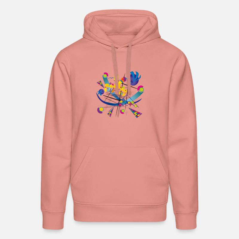 Tragbare Kunst - Visual symphony - Stanley/Stella Unisex Bio-Hoodie DRUMMER  - Altrosa