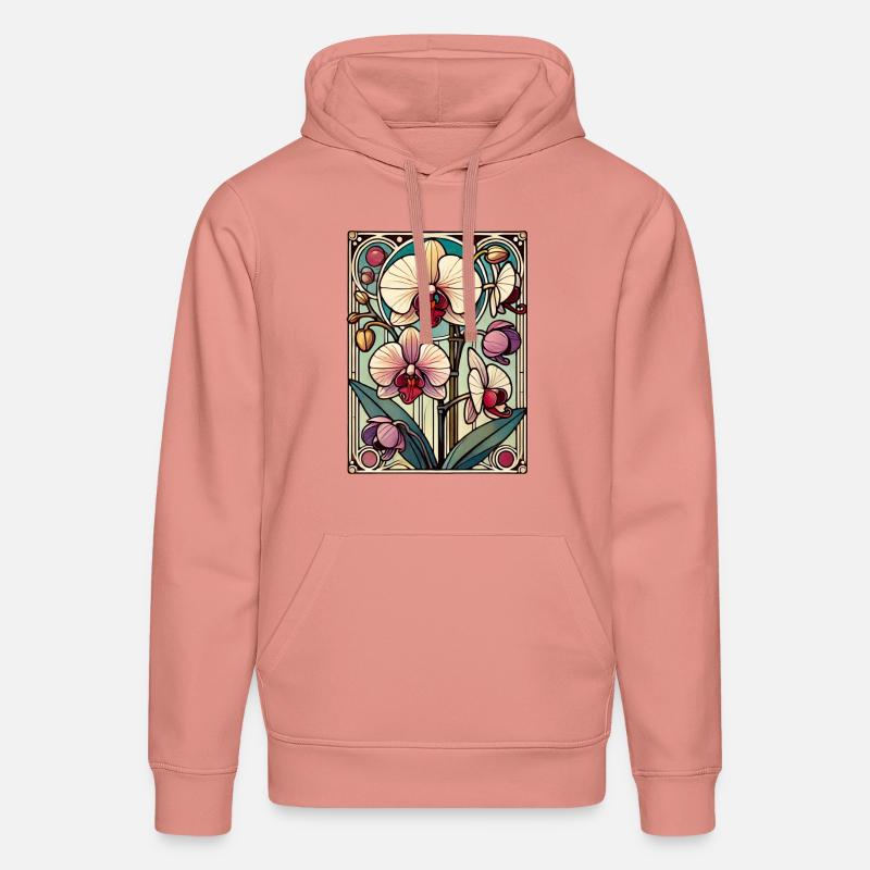 Orchidée de classe teintée - Sweat à capuche bio DRUMMER Stanley/Stella Unisexe - rose poudré