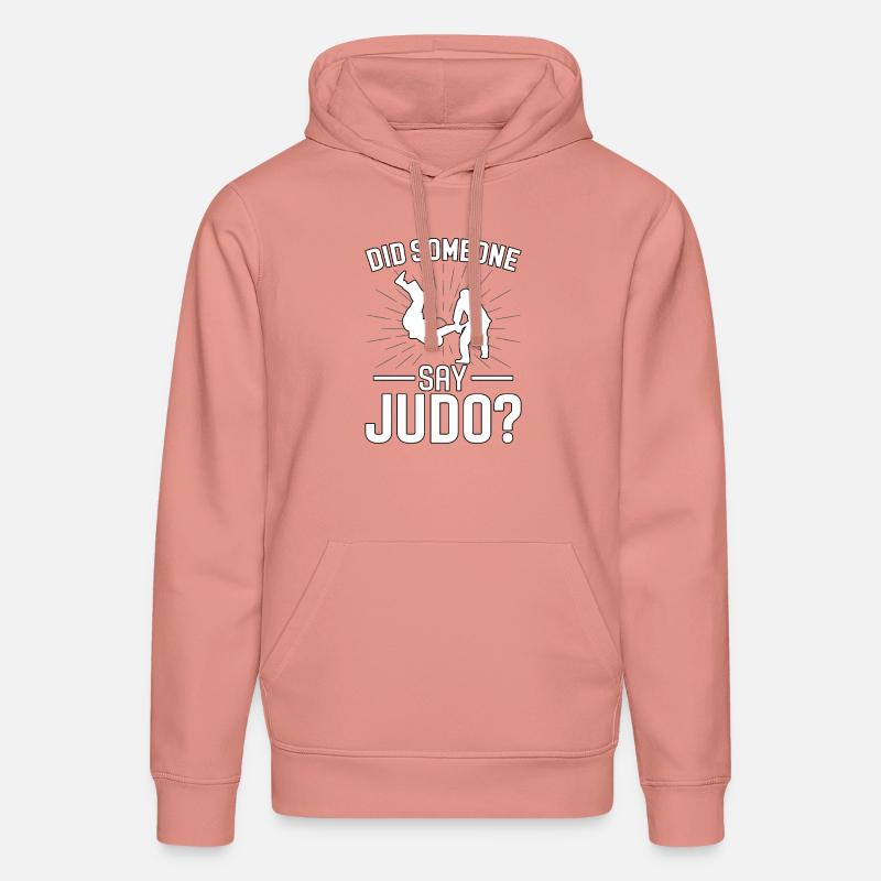 Quelqu’un a dit Judo ? - Sweat à capuche bio DRUMMER Stanley/Stella Unisexe - rose poudré