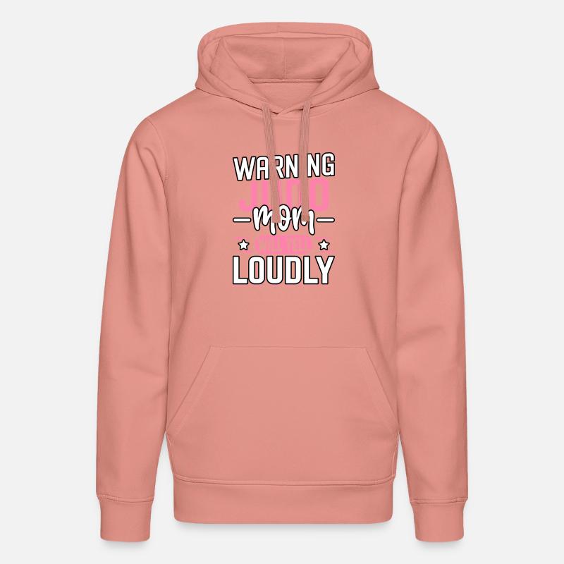 Warnung: Judo-Mama wird laut schreien - Stanley/Stella Unisex Bio-Hoodie DRUMMER - Altrosa