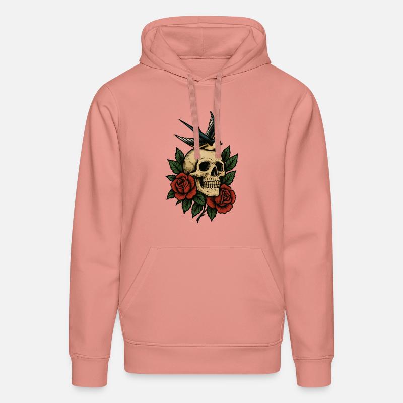 Éternelle Liberté - Sweat à capuche bio DRUMMER Stanley/Stella Unisexe - rose poudré