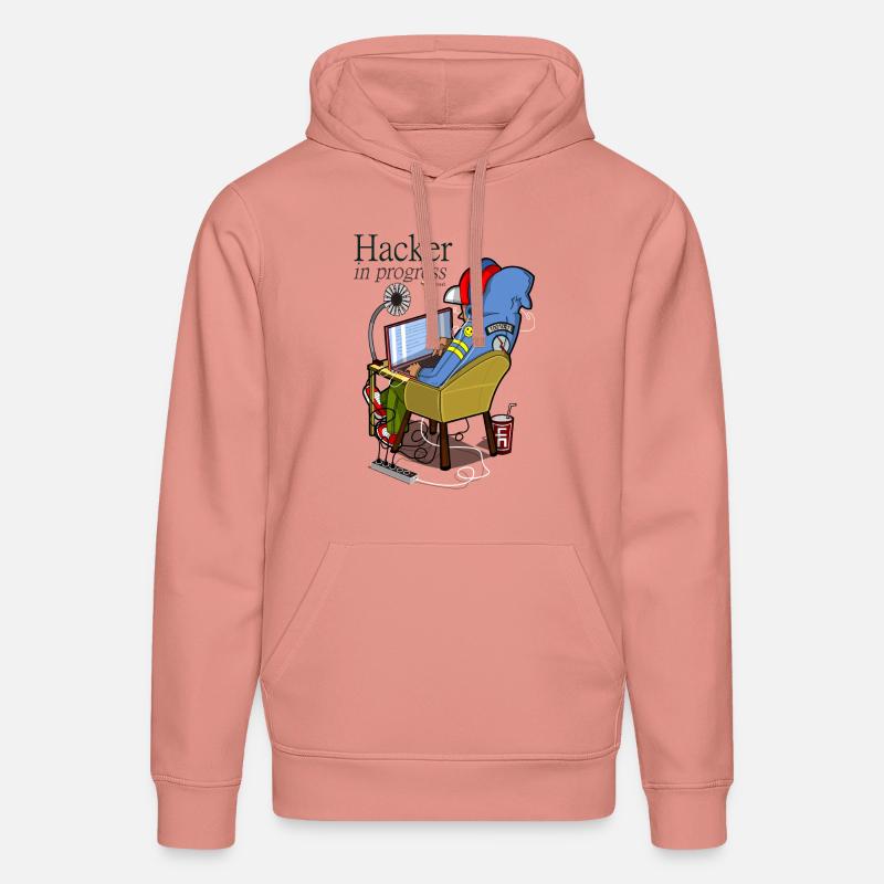 Hacker - Sweat à capuche bio DRUMMER Stanley/Stella Unisexe - rose poudré