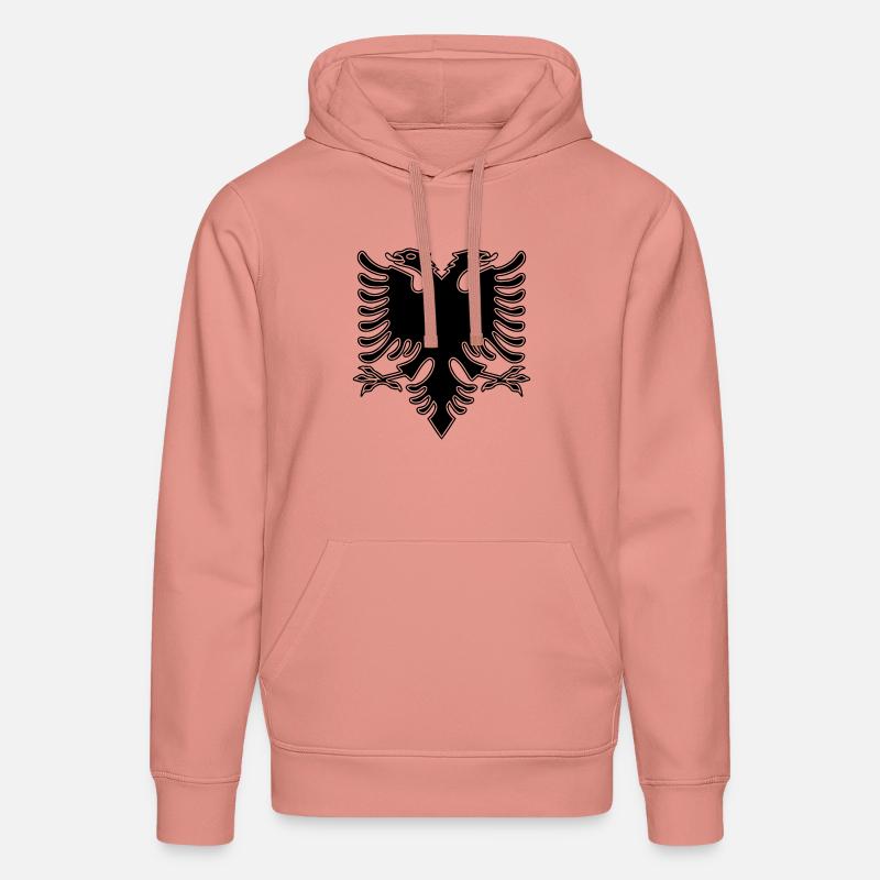 Double Headed Eagle_V2 - Sweat à capuche bio DRUMMER Stanley/Stella Unisexe - rose poudré