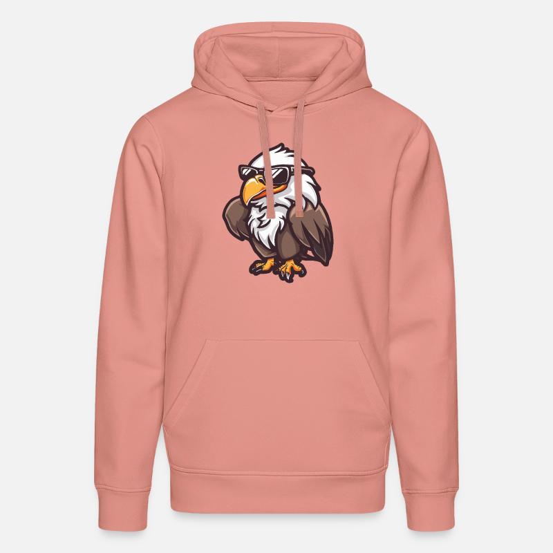 Eagle Cool Bande dessinée - Sweat à capuche bio DRUMMER Stanley/Stella Unisexe - rose poudré