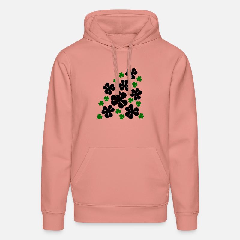 Trèfles - Sweat à capuche bio DRUMMER Stanley/Stella Unisexe - rose poudré