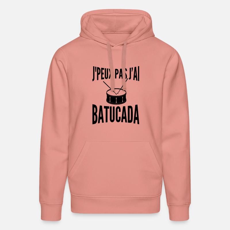 Batucada | Percussion | Samba - Sweat à capuche bio DRUMMER Stanley/Stella Unisexe - rose poudré