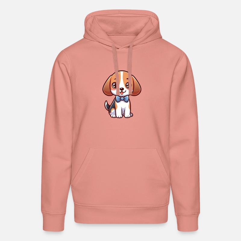 Mignon petit Beagle - Sweat à capuche bio DRUMMER Stanley/Stella Unisexe - rose poudré