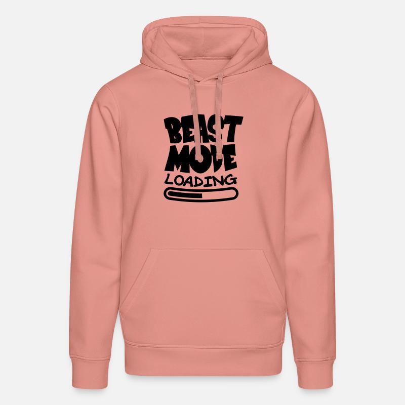 Beast ModeLoading Design - Sweat à capuche bio DRUMMER Stanley/Stella Unisexe - rose poudré