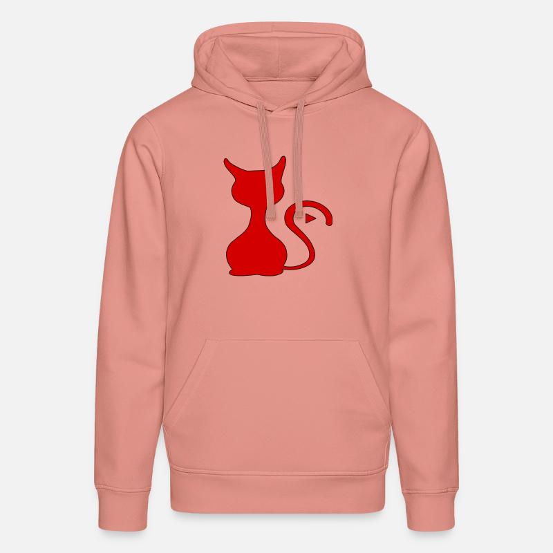 Ebbes le bonnet du chat - Sweat à capuche bio DRUMMER Stanley/Stella Unisexe - rose poudré