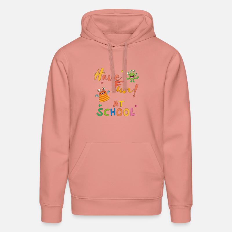 S’amuser à l’école - Sweat à capuche bio DRUMMER Stanley/Stella Unisexe - rose poudré