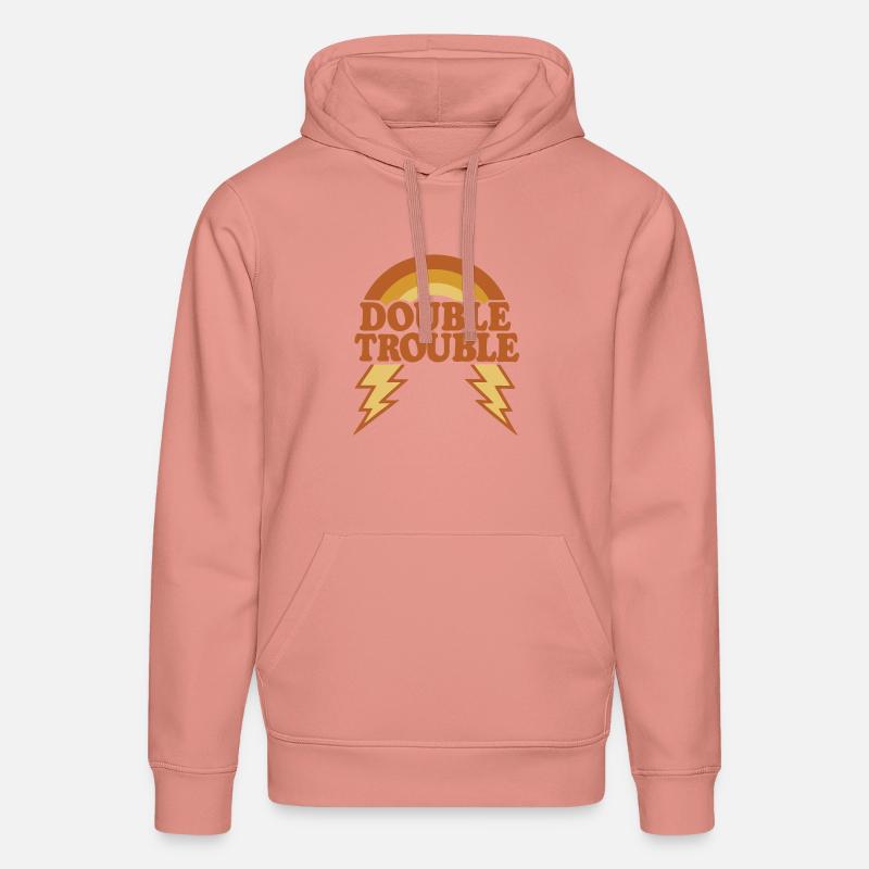 double problème - Sweat à capuche bio DRUMMER Stanley/Stella Unisexe - rose poudré