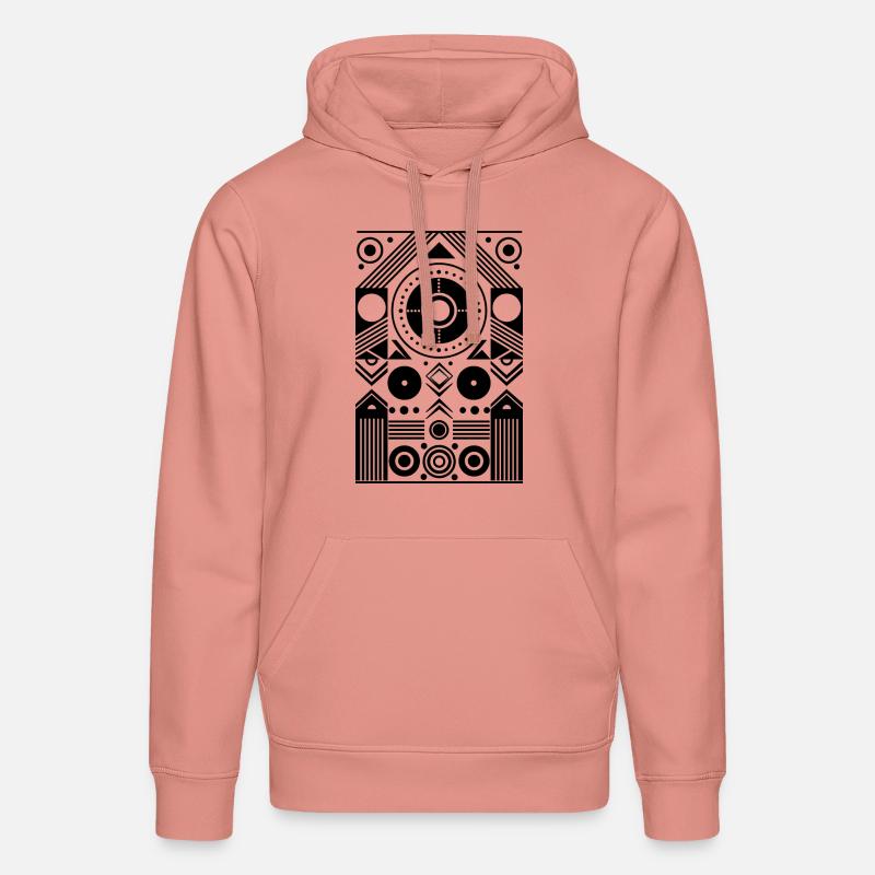Design « Équilibre éternel » - Sweat à capuche bio DRUMMER Stanley/Stella Unisexe - rose poudré