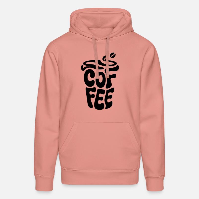 Coffee - Cool Café Logo - Sweat à capuche bio DRUMMER Stanley/Stella Unisexe - rose poudré