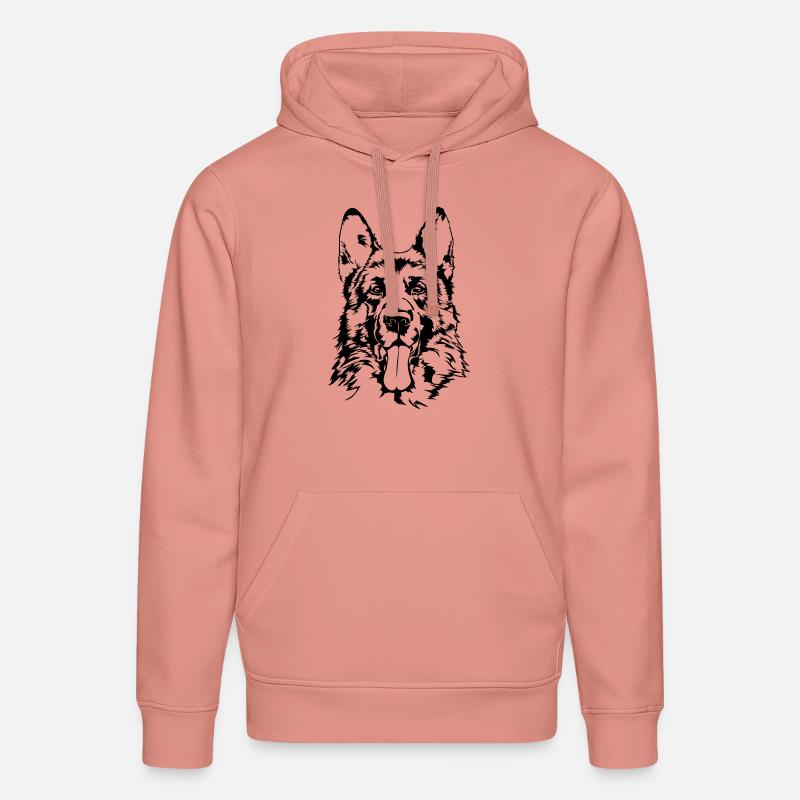 DEUTSCHER SCHÄFERHUND - GERMAN SHEPHERD Wilsigns - Stanley/Stella Unisex Bio-Hoodie DRUMMER  - Altrosa