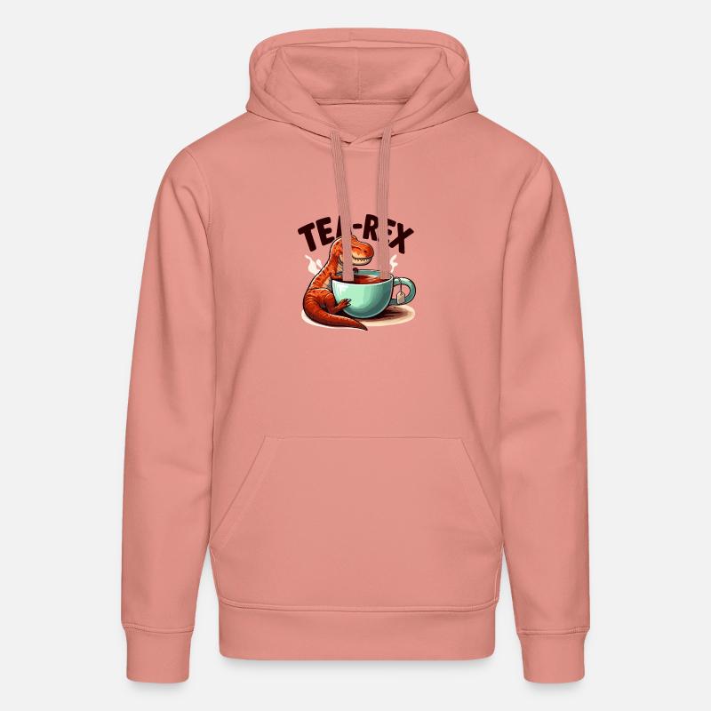 Tee Rex Tee-Rex Teetrinker Geschenk - Stanley/Stella Unisex Bio-Hoodie DRUMMER  - Altrosa