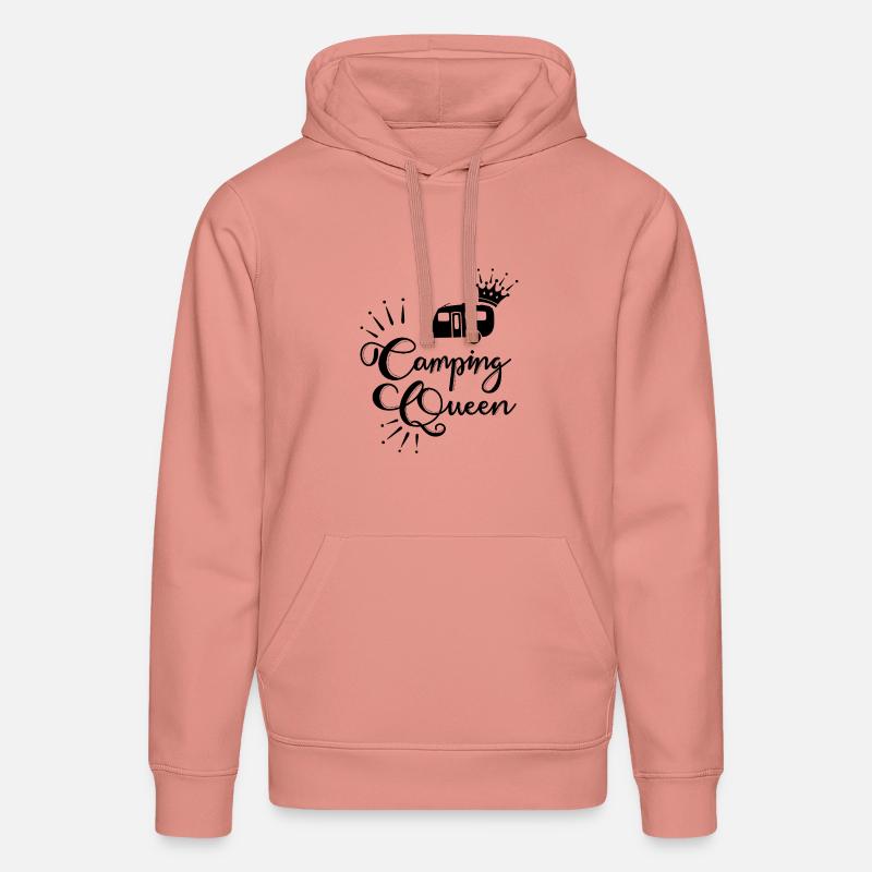 Camping Queen Caravane - Sweat à capuche bio DRUMMER Stanley/Stella Unisexe - rose poudré