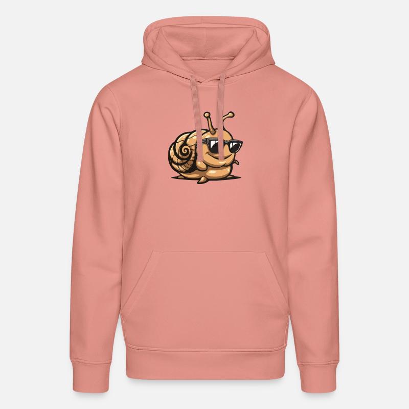 Escargot Bande Dessinée Cool - Sweat à capuche bio DRUMMER Stanley/Stella Unisexe - rose poudré