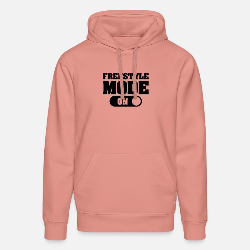 Freestyle Mode (On) - Sweat à capuche bio DRUMMER Stanley/Stella Unisexe - rose poudré