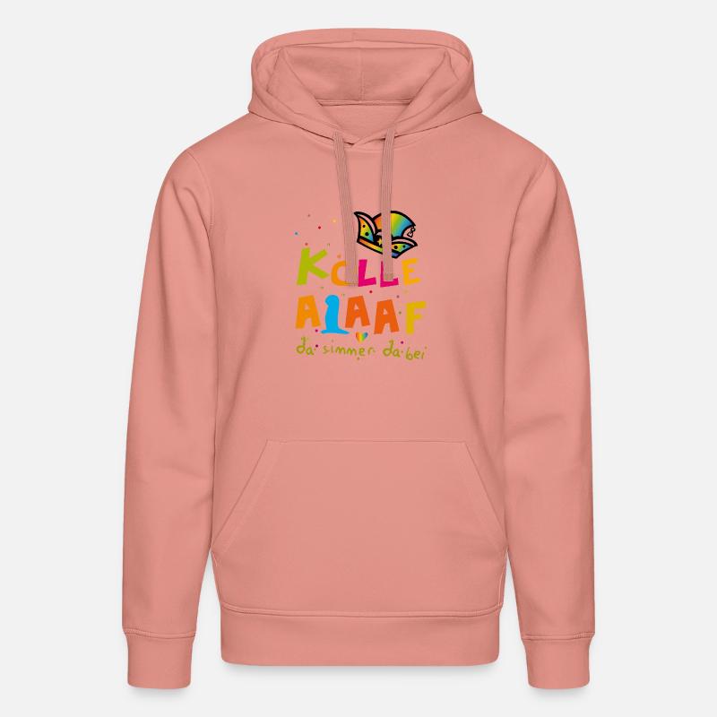 Carnaval d’Alaaf - Sweat à capuche bio DRUMMER Stanley/Stella Unisexe - rose poudré