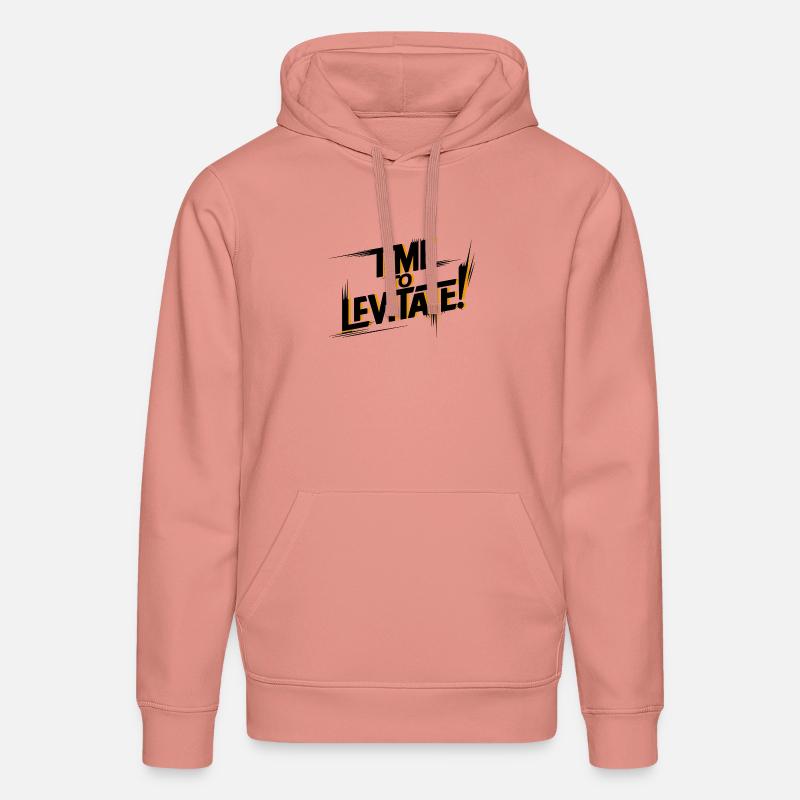 Il est temps de léviter - Sweat à capuche bio DRUMMER Stanley/Stella Unisexe - rose poudré