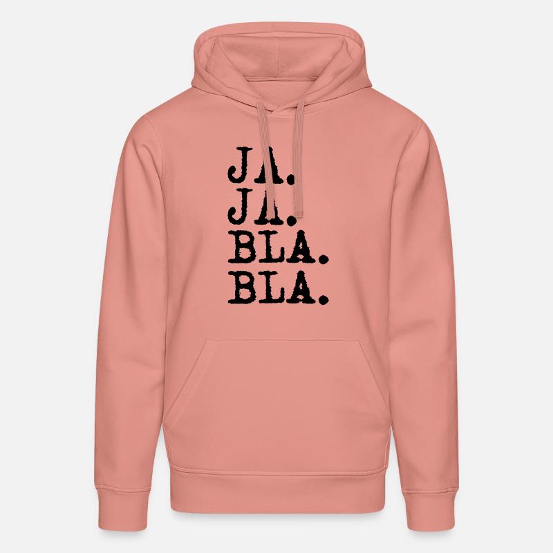 ja ja bla bla - Stanley/Stella Unisex Bio-Hoodie DRUMMER  - Altrosa