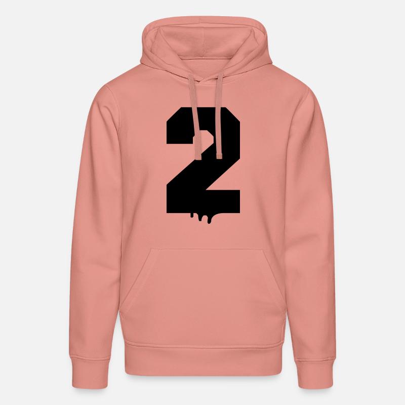 2 Numéros - Sweat à capuche bio DRUMMER Stanley/Stella Unisexe - rose poudré