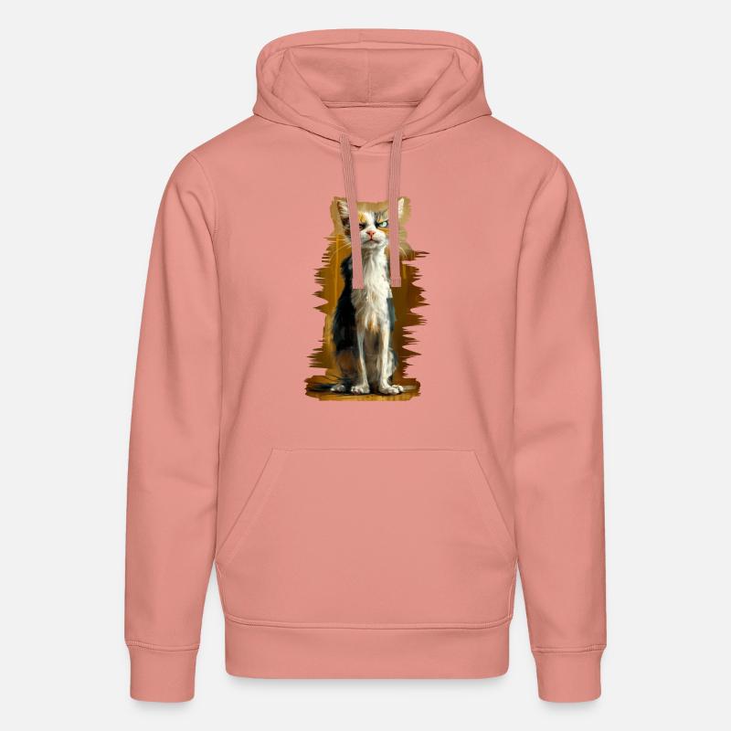 Crumpy Cat - Stanley/Stella Unisex Bio-Hoodie DRUMMER  - Altrosa