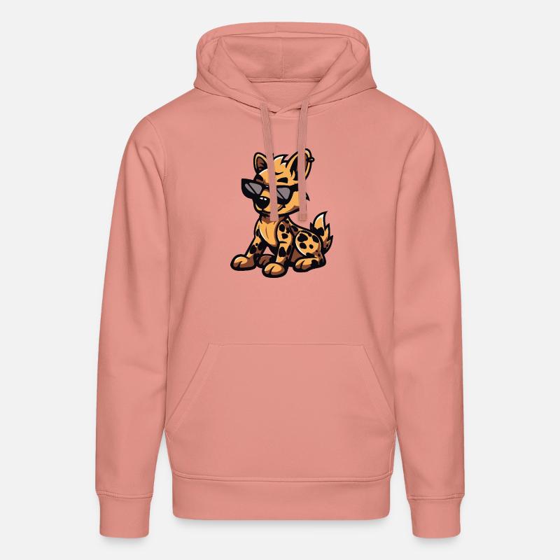 Hyäne Cool Comic - Stanley/Stella Unisex Bio-Hoodie DRUMMER  - Altrosa